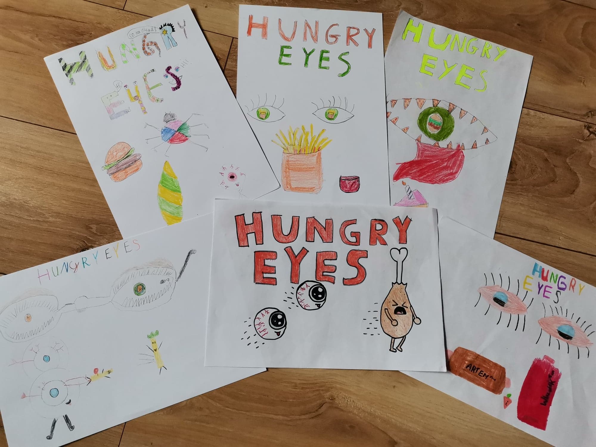 The Hungry Eyes - Wspólne gotowanie na smartfona ekranie - po angielsku!