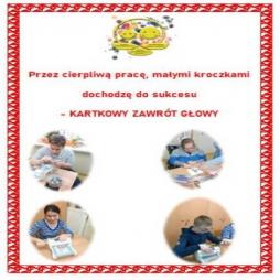 Przez cierpliwą pracę, małymi kroczkami dochodzę do sukcesu - KARTKOWY ZAWRÓT GŁOWY