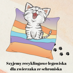 Szyjemy recyklingowe legowiska dla podopiecznych ze schroniska